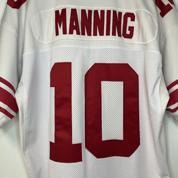 REEBOK ELI MANNING #10 NEW YORK GIANTS MENS JERSEY FTL-05-168 - Picture 3 of 7